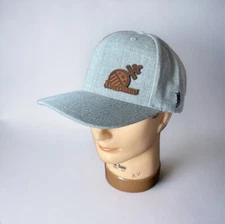 The Classics Yupoong Americans Snapback Hat Gray 80% Acrylic 20% Wool