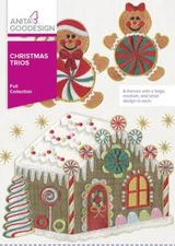 Christmas Trios Anita Goodesign Embroidery Machine Design CD NEW