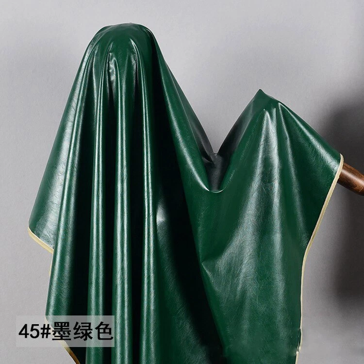 140CM Matte Glossy Faux Leather Fabric Soft Imitation Sheepskin Fabrics Sewing - Image 3 of 4