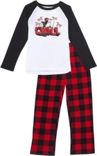 Boys  Hurley 32 Chill Shark Graphic Top  Plaid Pants Pajama Set Size 4 NWT