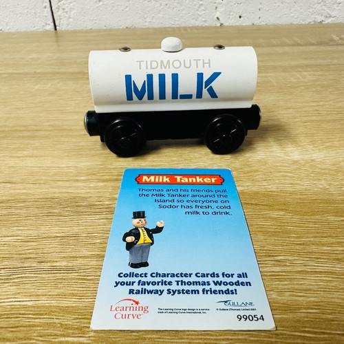 MINT Tidmouth Milk Tanker Collector Card Thomas & Friends Wooden Railway Trains - Picture 2 of 12