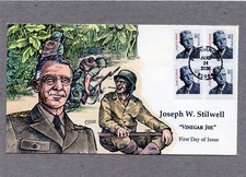 WWLF COLLINS FDC COVER  DISTINGUISHED AMERICANS  # 3420  GEN JOSEPH W. STILLWELL