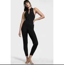 Victoria's Secret Jumpsuit Pink active Base Layer Black Sz S