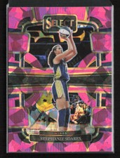 2024 Panini Select WNBA Pink Ice Prizms #7 Stephanie Soares Dallas Wings