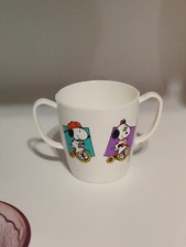 Vintage Danara PEANUTS SIPPY CUP SNOOPY RIDING TRICYLE Missing Lid