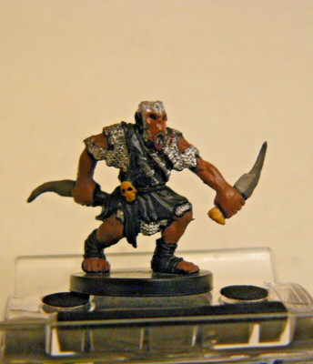 D&D miniatures Harbinger HALF ORC ASSASSIN #65 with stat card (NIB)