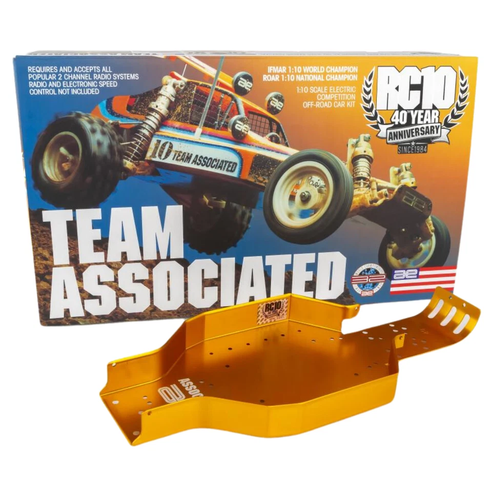 Team Associated RC10 Gold Pan Classic 40th Anniversary 1/10 2WD Buggy Kit 6007 - Image 4 of 4