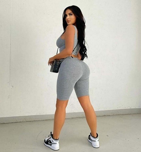 Women Two Piece Set Casual Sports Sleeveless Crop Top Shorts Two Piece Outfit - Picture 3 of 8
