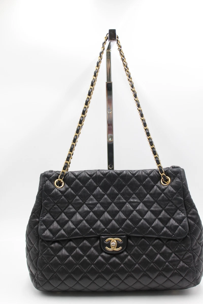 Chanel Puffy Bubbly CC Flap Bag Quilted Calfskin Medium Black 9272019