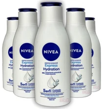 NIVEA Body Cream EXPRESS HYDRATION Moisturizer Lotion Crema Corporal 3.4oz-5Pack