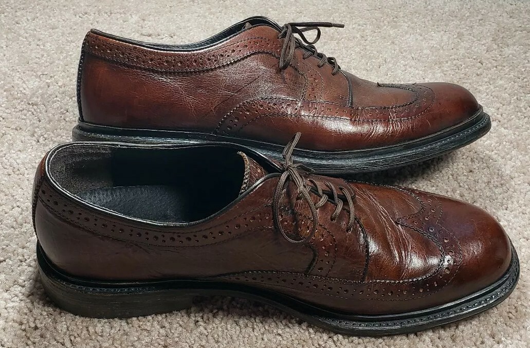 Aston Grey Collection Brown Leather Wingtip Oxford Dress Shoes Size 12 Aston Grey | Shoes | Aston Grey Abbey Brown Leather Wingtip  main image 2