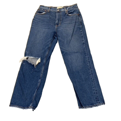 Abercrombie & Fitch Curve Love The Ankle Straight Ultra High Rise