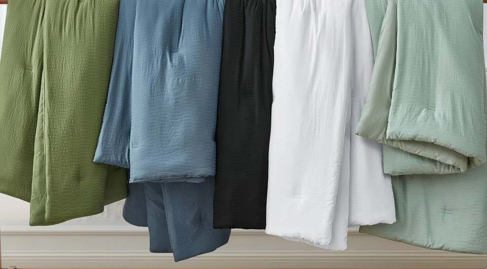 Chezmoi Collection Calvin 3-Piece Jacquard Textured Woven Comforter Bedding Set - Image 2 of 4