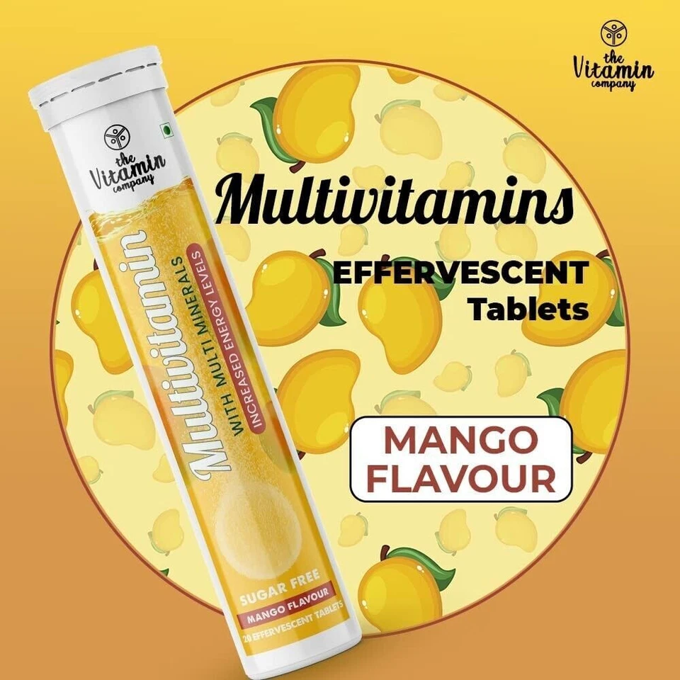 TVC Multivitamínico (20 Comprimidos Efervescentes x 2) (Sabor Mango) Aumento de Energía Foto 2 de 4