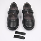 Sandales femme en cuir noir extra spacieuses Cosyfeet Paradise Wide Fit Royaume-Uni 4,5