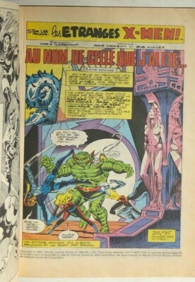 STRANGE SPECIAL #44 French color Marvel Comic (1986) X-Men Thing