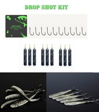 FISHIN ADDICT Grab and Go Job lot Drop Shot set fishing lures,weights and hooks.