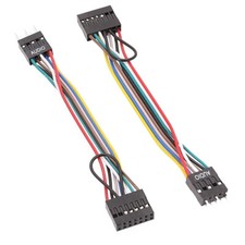 2x HD Audio 13Pin Female to 9Pin Male ATX Converter Cable For Lenovo Motherboard
