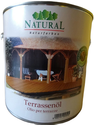 Natural Terrassenöl Holzgrau 10 l (4x 2.5 l) Hartholz Dielen Blanken WPC WBC Öl
