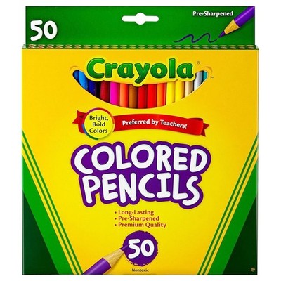 Crayola Malstifte 50 Hell Bold Farben - 50 Packung - Pre-sharpened