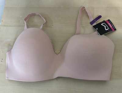 Maidenform DM7681 Pure Comfort T Shirt Wireless Bra Lined Womens 2XL pink