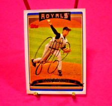 Baseball - Zack Greinke - 2006 Topps Card # 203 - Hard Signed Autograph