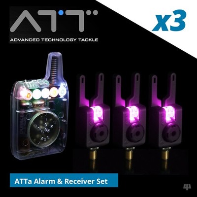 Gardner ATTa Underlit Bissanzeiger & V2 ATTx Empfänger 3er Set - Karpfenangeln Set