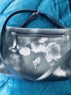 Vera Wang Lovely Black Patent Leather Cross Body Bag Used Once Excellent Cond