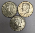 Kennedy Silver Half Dollars 3 Different Date