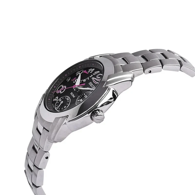 Reloj Seiko Criteria SPA879 Cronógrafo Cuarzo Esfera Negra Acero Inoxidable