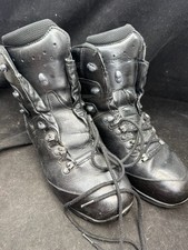 Vintage German Army HAIX Leather Heavy Combat Boots - Size EU 43 - UK 8.5