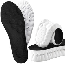 2 Pairs 4D Cloud Insoles for Men Women, 4D Cloud Technology Insole Super Soft, 4