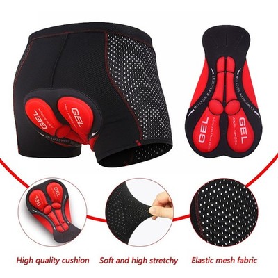 5D Fahrradhose Herren Damen Sitzpolster Radhose Radlerhose Unterhose Größe L