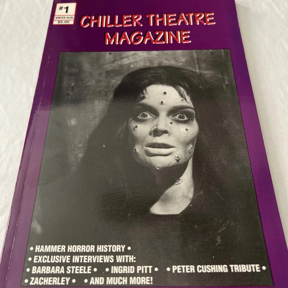 1994 CHILLER THEATRE Horror Movie Magazine #1 Hammer Horror Interviews & More Vg - Image 2 of 4