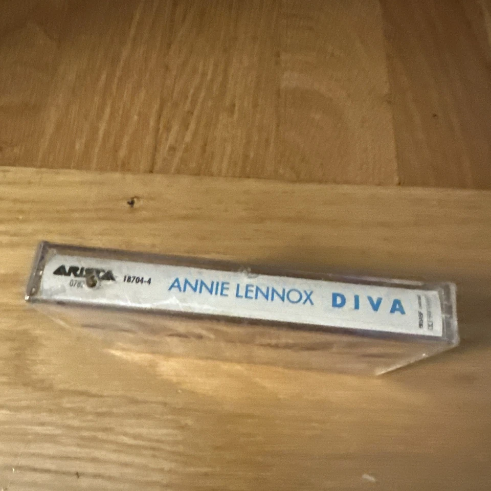 Annie Lennox Diva Cassette New Hype Sticker Arista VTG SEALED (Hole Punch) NOS - Image 3 of 4