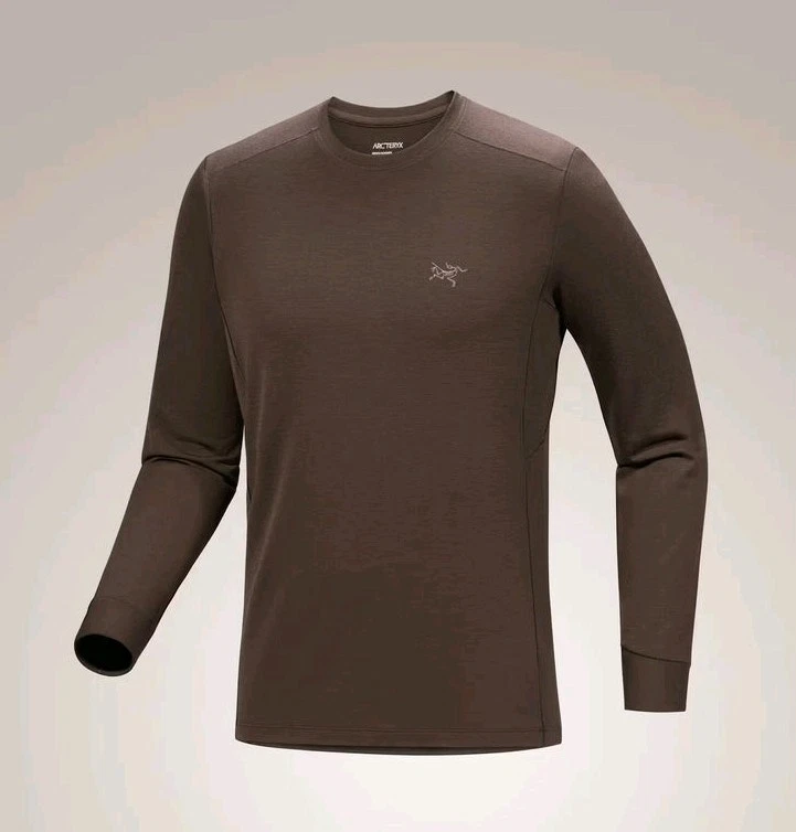 Arc'teryx Rho Merino Wool Crew Neck Base Layer Top Carob - Men's Small