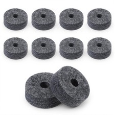 10 Pack 4cm Grey Felt Cymbal Stand Washers for Drum Kit Replacement