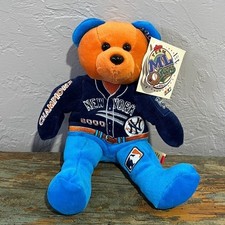       "NWT" Vintage MLB New York Yankees 2000 Champions 8" Bear Plush Team Bears