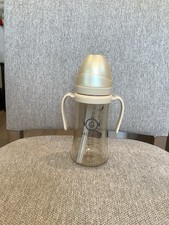 GROSMIMI No-Spill Magic Sippy Cup with Straw  Handle - 10 oz BPA Free Pink Cup