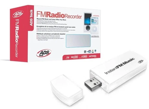 ADS Tech USB Radio Fm Enregistreur Musique Web MP3 Gratuit pour MP3 Lecteur Ipod