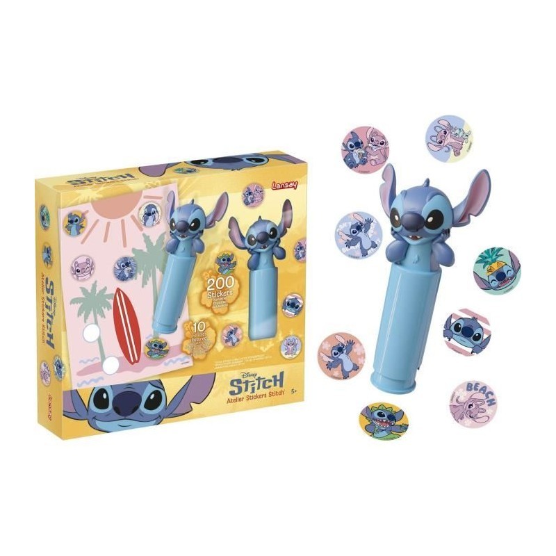 Stitch kit créatif Lansay cadeau anniversaire fille et garçon 5 ans avec 200 autocollants