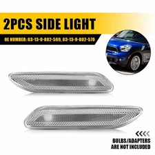 Clear Lens Fender Side Marker Blinker Light Housing For MINICooper R60 R61 11-16