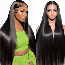 Lace Front Wigs Human Hair 32 Inch 12A Virgin Straight Human Hair Wig 200