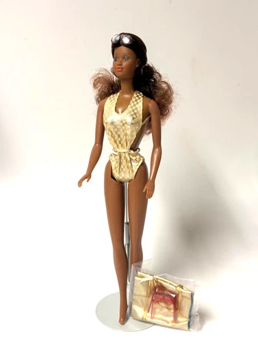 VTG. SUN GOLD MALIBU BARBIE DOLL -AFRICAN AMERICAN  Mattel #7745 -NEW (NO B0X)
