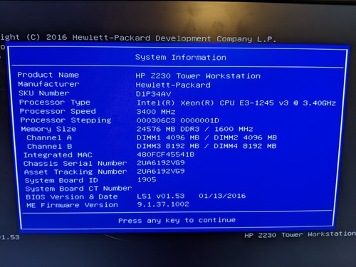 HP Z230 Workstation - E3-1245 24GB RAM 250SSD+2TB HD WIFI GTX 1050 2GB Win 11 - Picture 7 of 9