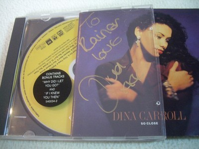 Dina Carroll   So Close CD A&M Records 1993 mit Autogramm Zustand: Sehr Gut