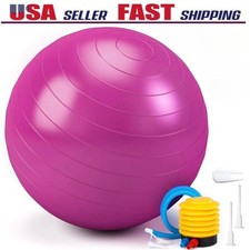 Anti-Burst Exercise Ball–High Weight Capacity Stability Ball for Yoga PVC 34"
