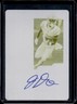 2023 Panini Contenders Josh Downs Printing Plate Yellow Auto RC #1/1 Colts