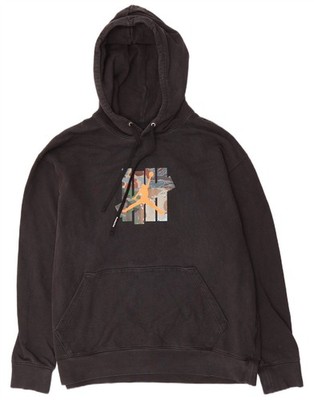 Jordan Herren Graphic Hoodie Pullover 2XL Schwarz Baumwolle CE12