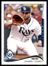 James Loney 2014 Topps Rays #TAM-10 Rays MLB READ FREE SHIPPING AutographDen